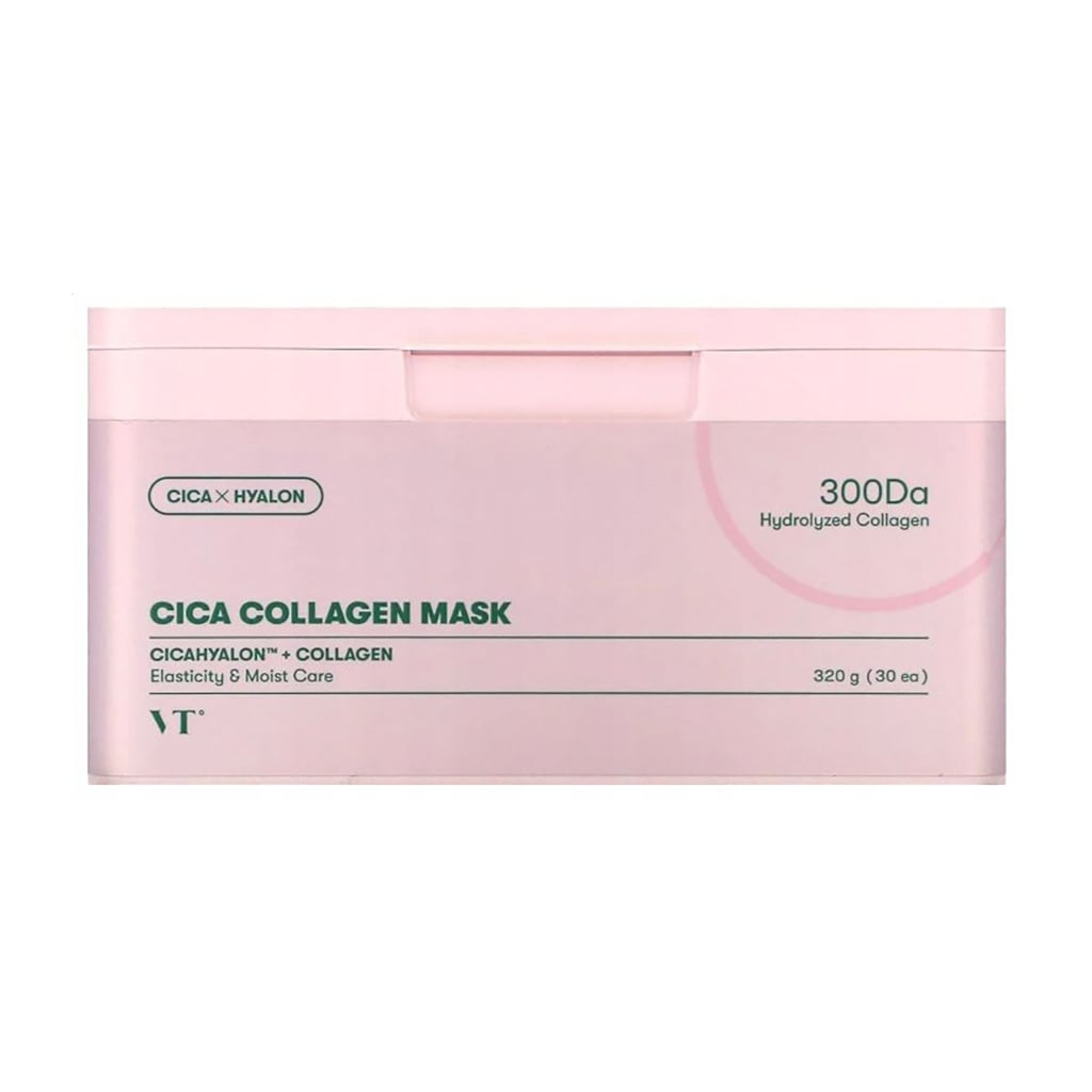 Зміцнювальна тканинна маска для обличчя VT Cosmetics Cica Collagen Mask, 320 г, 30 шт